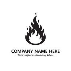 Fire Logo Company Design Illustration Vector Graphic Image