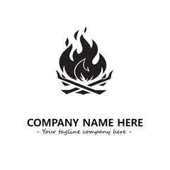 Fire Logo Company Design Illustration Vector Graphic Image
