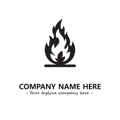 Fire Logo Company Design Illustration Vector Graphic Image