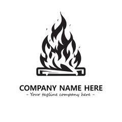 Fire Logo Company Design Illustration Vector Graphic Image