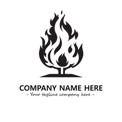 Fire Logo Company Design Illustration Vector Graphic Image