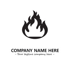 Fire Logo Company Design Illustration Vector Graphic Image