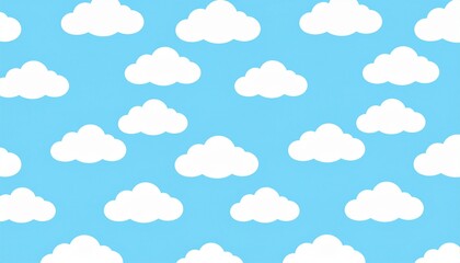 Baby blue & white cloud background