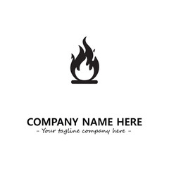 Fire Logo Company Design Illustration Vector Graphic Image