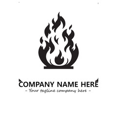 Fire Logo Company Design Illustration Vector Graphic Image