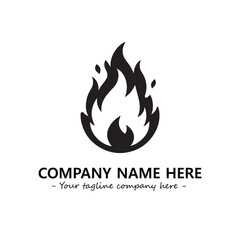 Fire Logo Company Design Illustration Vector Graphic Image