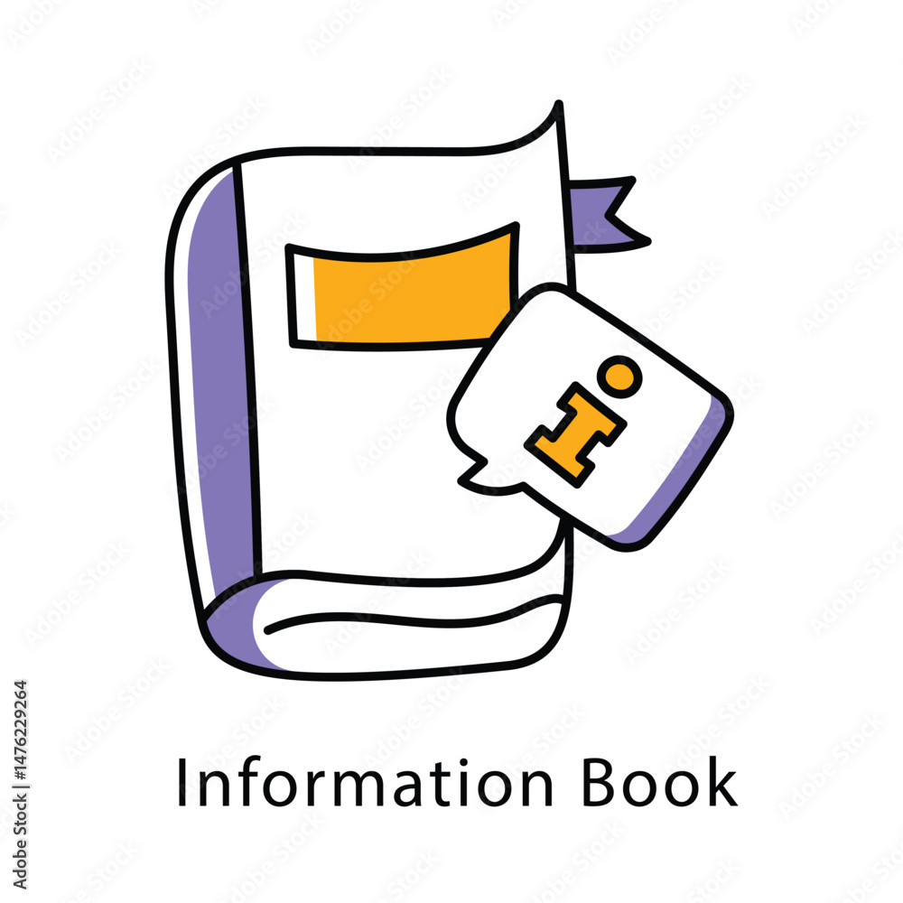 Poster information book vector filled outline style icon. eps 10 file