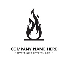 Fire Logo Company Design Illustration Vector Graphic Image