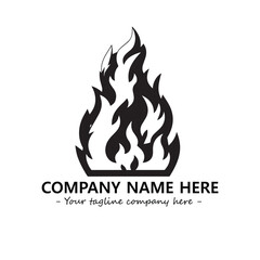 Fire Logo Company Design Illustration Vector Graphic Image