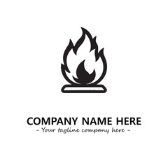 Fire Logo Company Design Illustration Vector Graphic Image