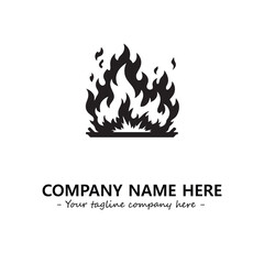 Fire Logo Company Design Illustration Vector Graphic Image