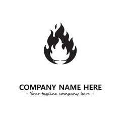 Fire Logo Company Design Illustration Vector Graphic Image