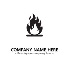 Fire Logo Company Design Illustration Vector Graphic Image