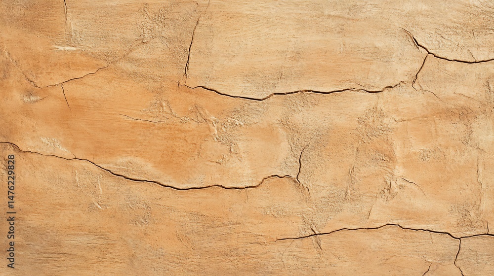 Poster clay texture background with earthen tones and cracks organic and rustic surface for eco conscious v