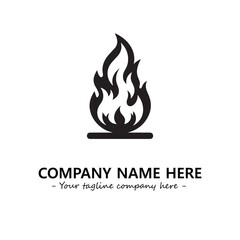 Fire Logo Company Design Illustration Vector Graphic Image