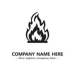 Fire Logo Company Design Illustration Vector Graphic Image