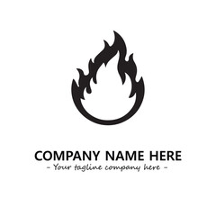 Fire Logo Company Design Illustration Vector Graphic Image