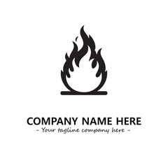 Fire Logo Company Design Illustration Vector Graphic Image