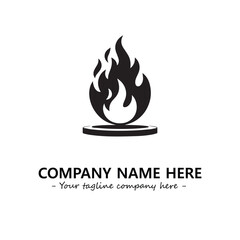 Fire Logo Company Design Illustration Vector Graphic Image