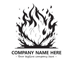 Fire Logo Company Design Illustration Vector Graphic Image