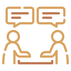 Two People Chatting Icon
