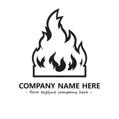 Fire Logo Company Design Illustration Vector Graphic Image
