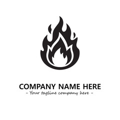 Fire Logo Company Design Illustration Vector Graphic Image