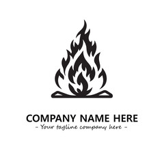 Fire Logo Company Design Illustration Vector Graphic Image