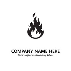 Fire Logo Company Design Illustration Vector Graphic Image