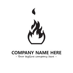 Fire Logo Company Design Illustration Vector Graphic Image
