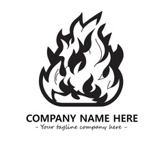 Fire Logo Company Design Illustration Vector Graphic Image