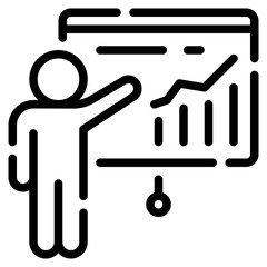 Business Data Presentation Icon