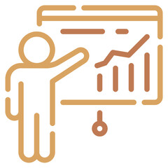 Business Chart Presentation Icon