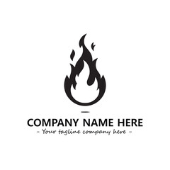 Fire Logo Company Design Illustration Vector Graphic Image