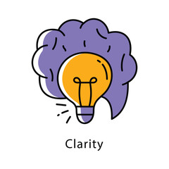 Clarity Vector Filled Outline Style Icon. Eps 10 file