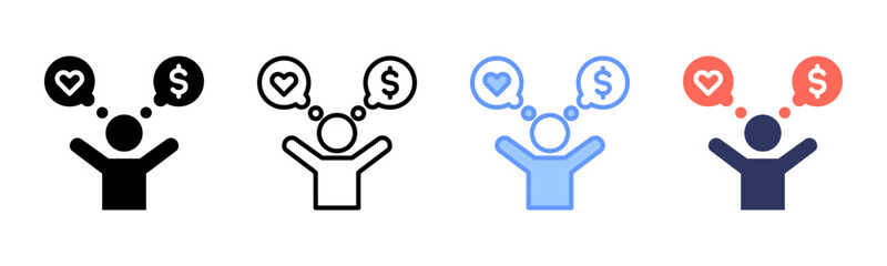 Expectation icon sheet multiple style collection