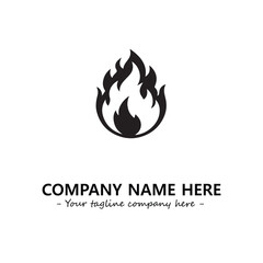 Fire Logo Company Design Illustration Vector Graphic Image