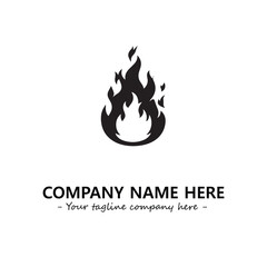 Fire Logo Company Design Illustration Vector Graphic Image