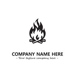 Fire Logo Company Design Illustration Vector Graphic Image