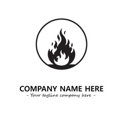 Fire Logo Company Design Illustration Vector Graphic Image