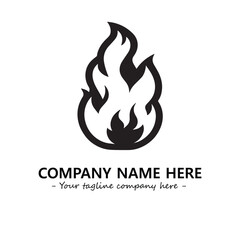 Fire Logo Company Design Illustration Vector Graphic Image