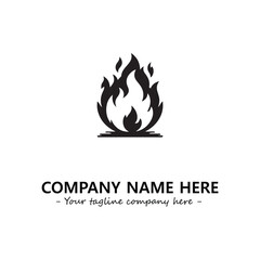 Fire Logo Company Design Illustration Vector Graphic Image