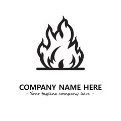Fire Logo Company Design Illustration Vector Graphic Image
