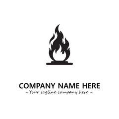 Fire Logo Company Design Illustration Vector Graphic Image