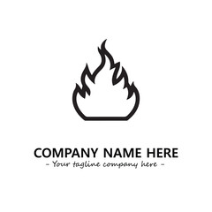 Fire Logo Company Design Illustration Vector Graphic Image