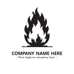 Fire Logo Company Design Illustration Vector Graphic Image