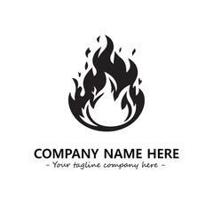 Fire Logo Company Design Illustration Vector Graphic Image