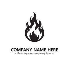 Fire Logo Company Design Illustration Vector Graphic Image