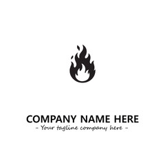 Fire Logo Company Design Illustration Vector Graphic Image
