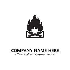 Fire Logo Company Design Illustration Vector Graphic Image